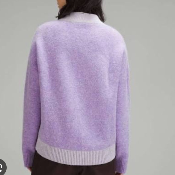 lululemon athletica Light Purple V-Neck Sweater - Picture 2 of 3